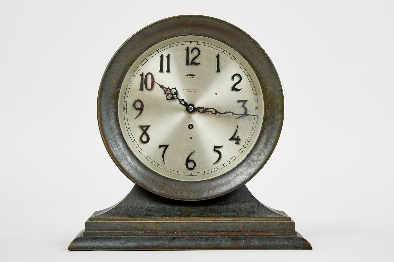CHELSEA CLOCK CO. BRONZE MANTEL CLOCK (1 of 7)