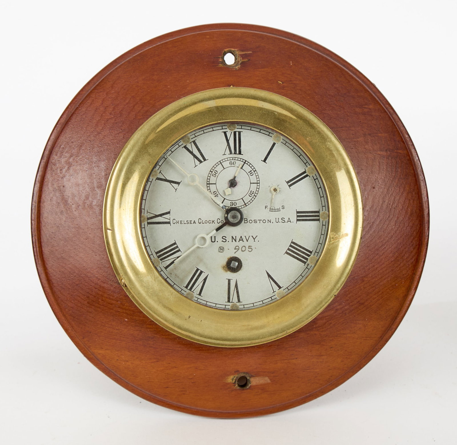 PRE-WWI CHELSEA CLOCK CO. US NAVY CLOCK (1 of 7)