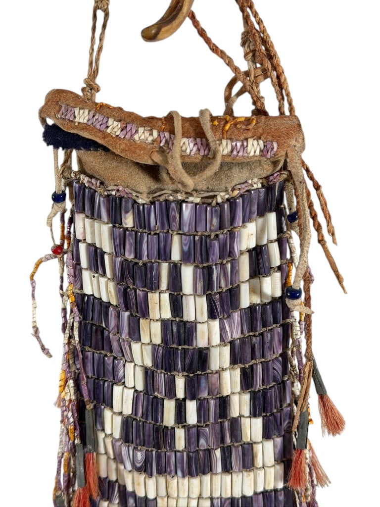 WAMPUM BEADWORK BAG - 3