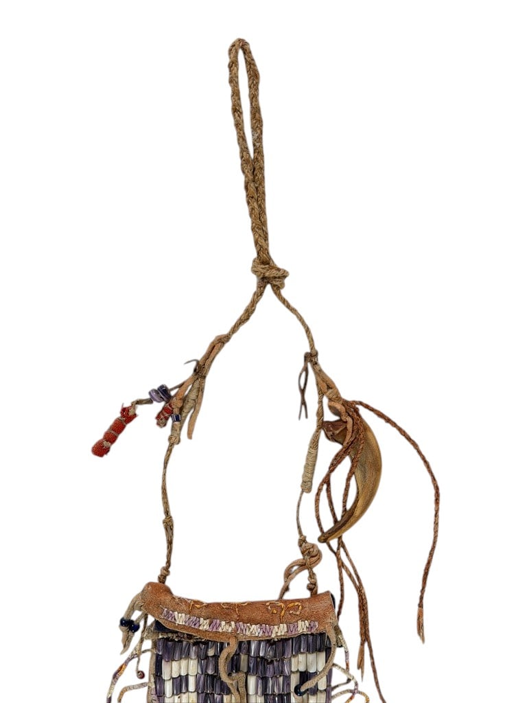 WAMPUM BEADWORK BAG - 8