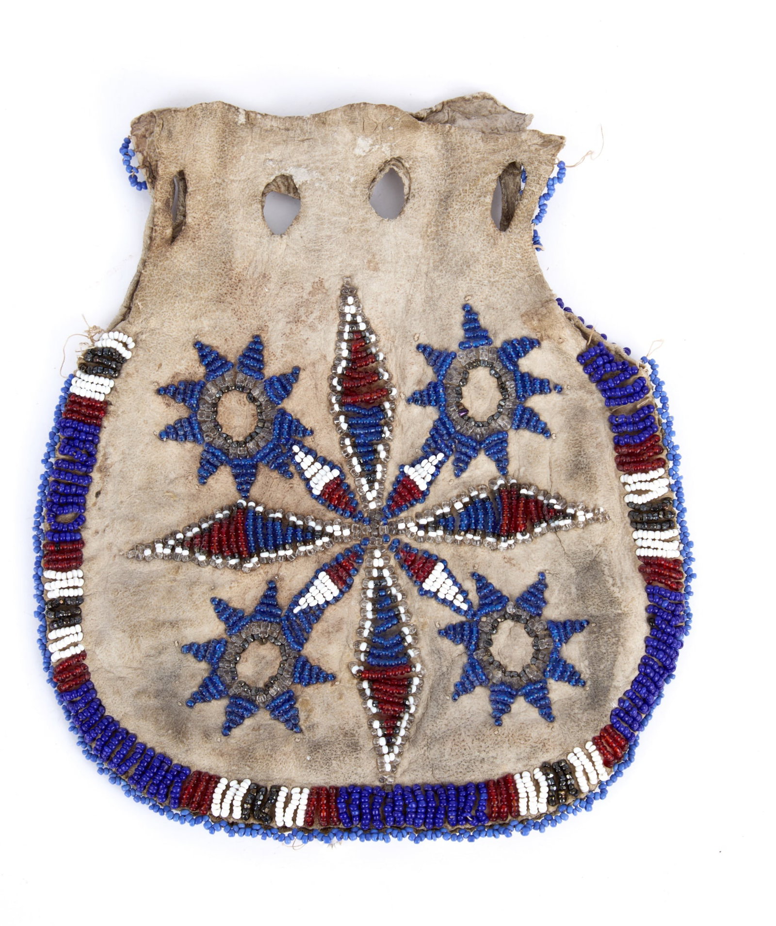 NATIVE AMERICAN BEADWORK POUCH - 5