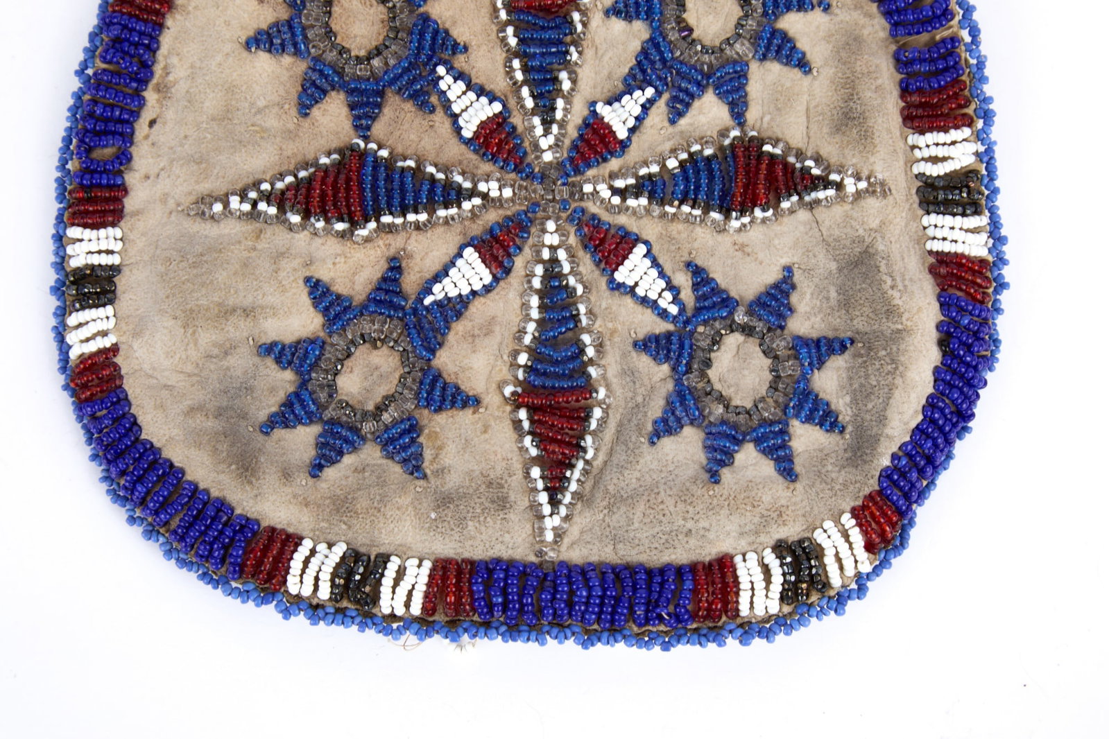 NATIVE AMERICAN BEADWORK POUCH - 8