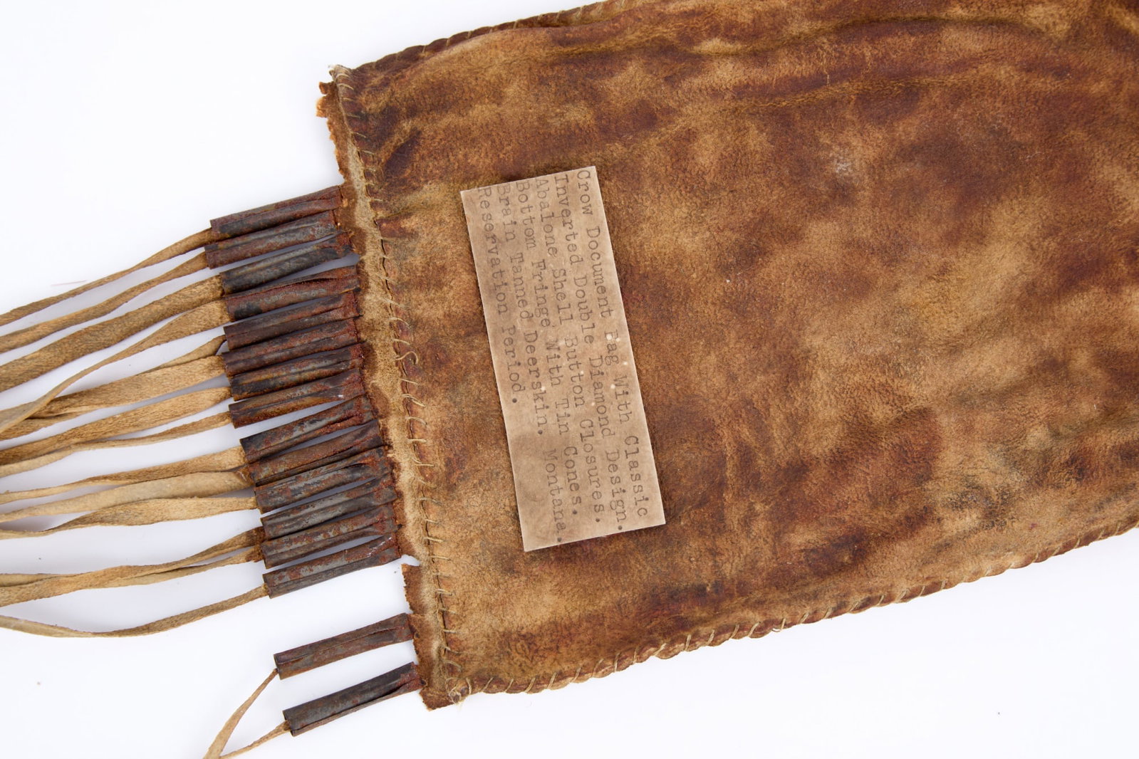 CROW TRIBE BEADWORK DOCUMENT BAG - 10