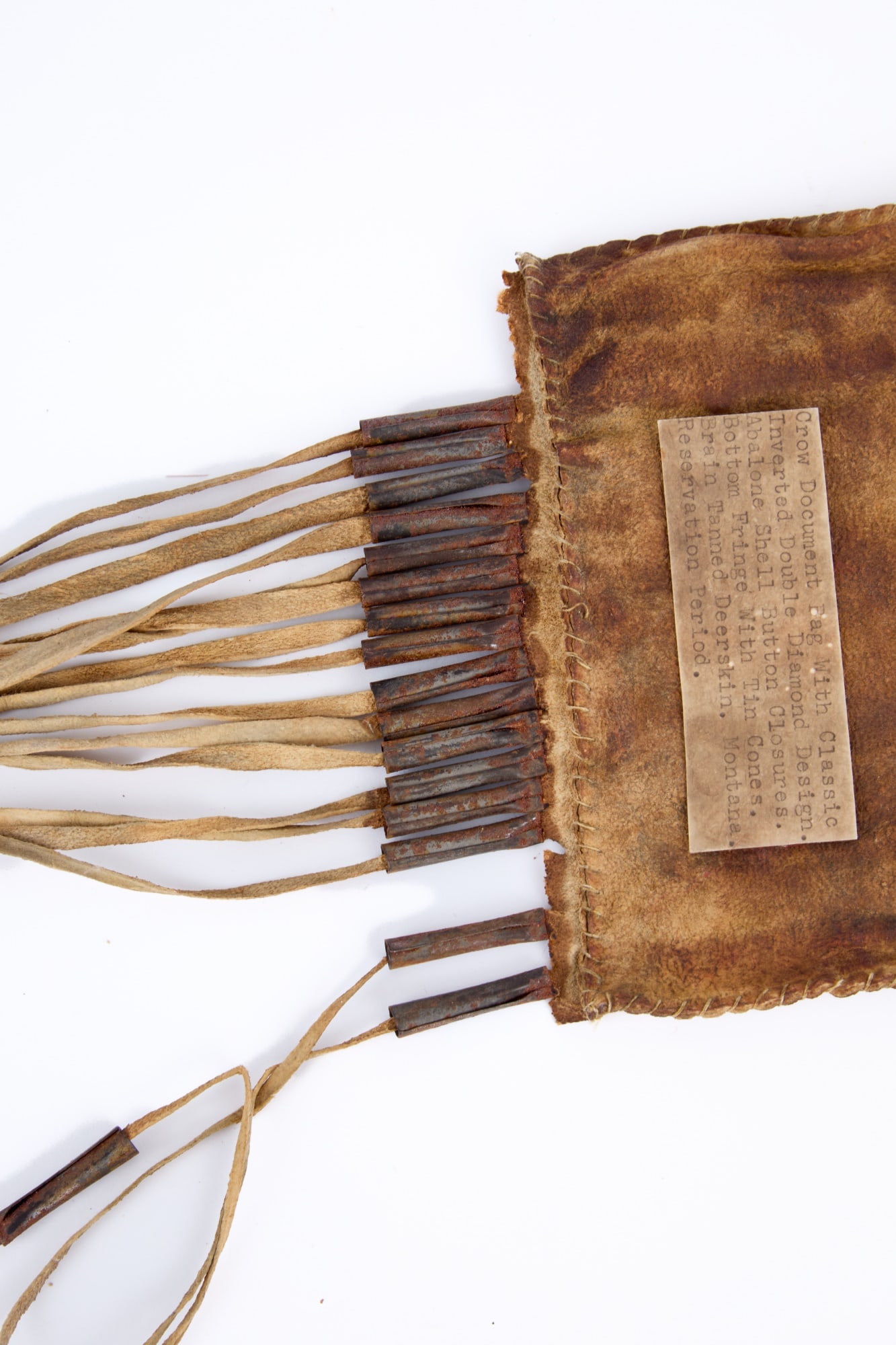 CROW TRIBE BEADWORK DOCUMENT BAG - 12