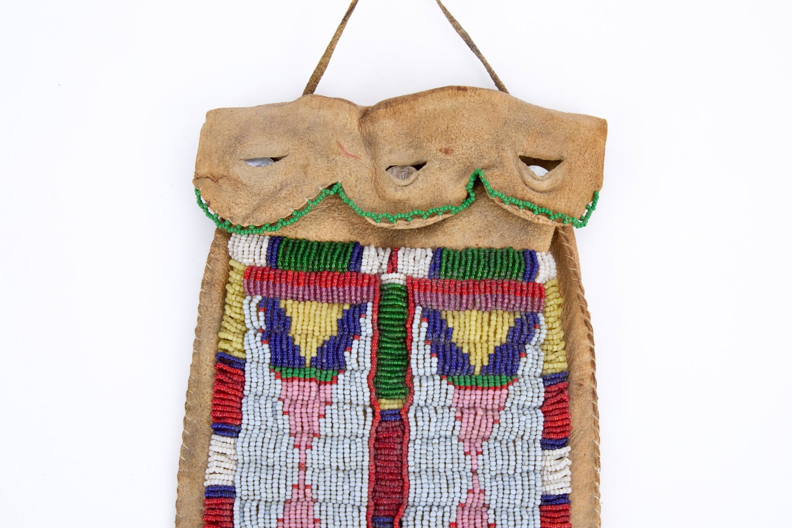 CROW TRIBE BEADWORK DOCUMENT BAG - 6