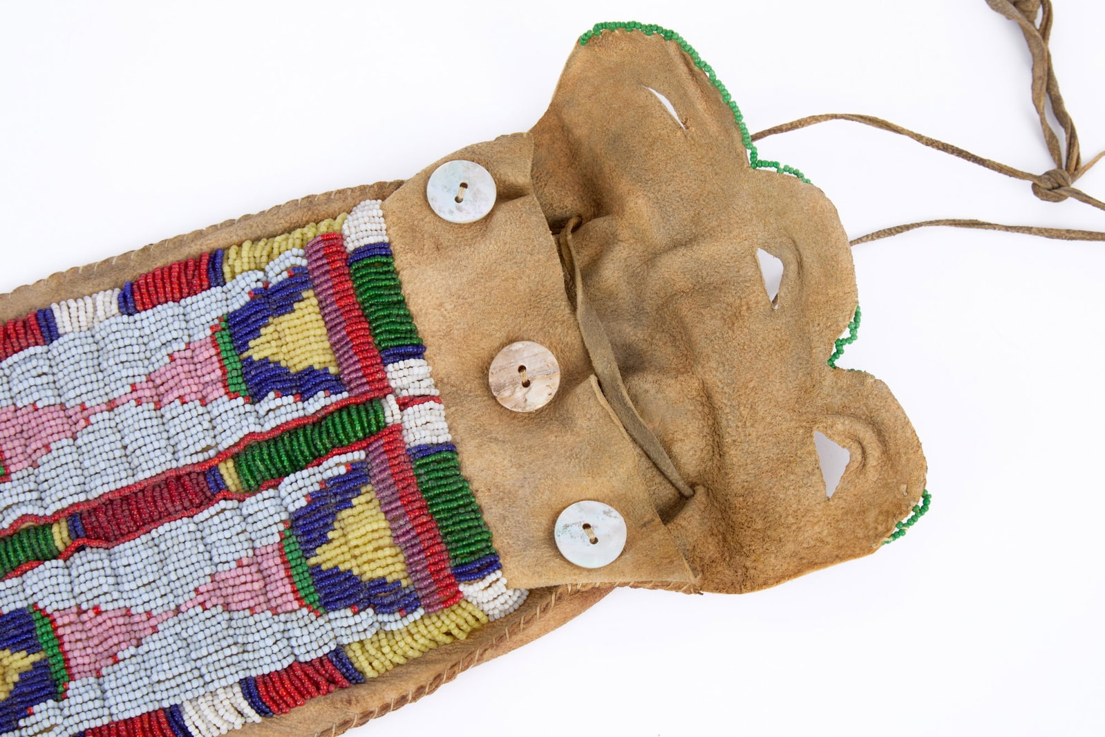 CROW TRIBE BEADWORK DOCUMENT BAG - 8