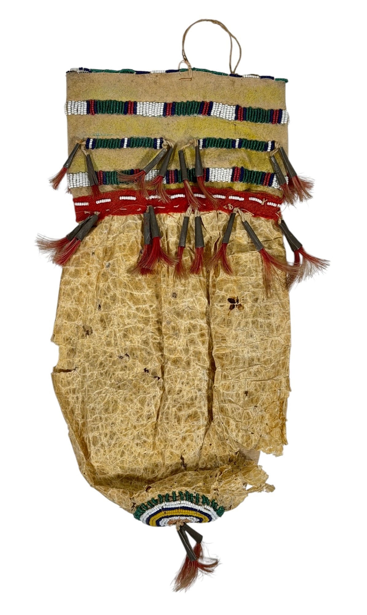 (19th c) PLAINS INDIANS BEADWORK PIPE BAG (1 of 5)