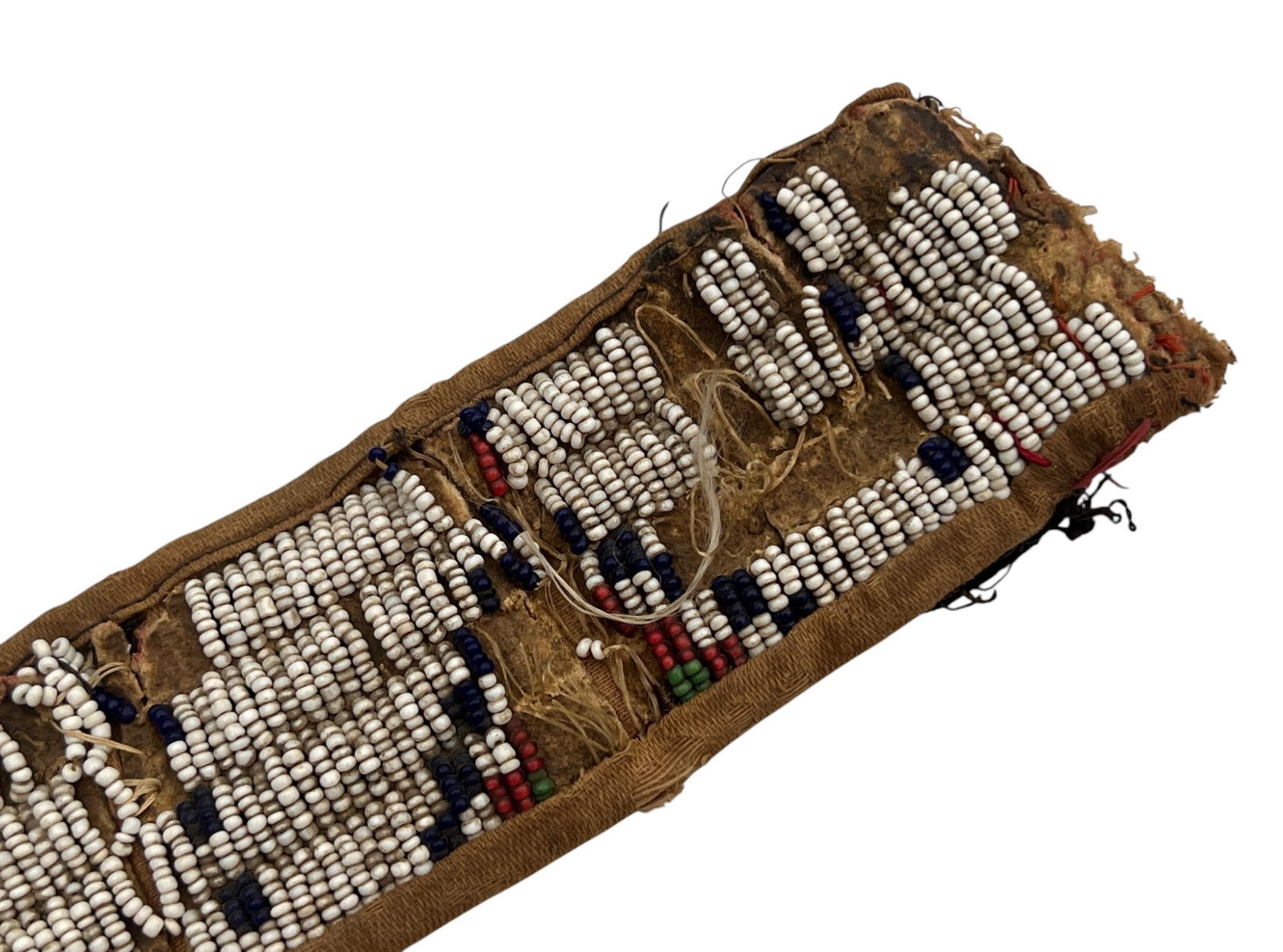 NATIVE AMERICAN BEADWORK FRAGMENT & TURTLE SHELL - 10