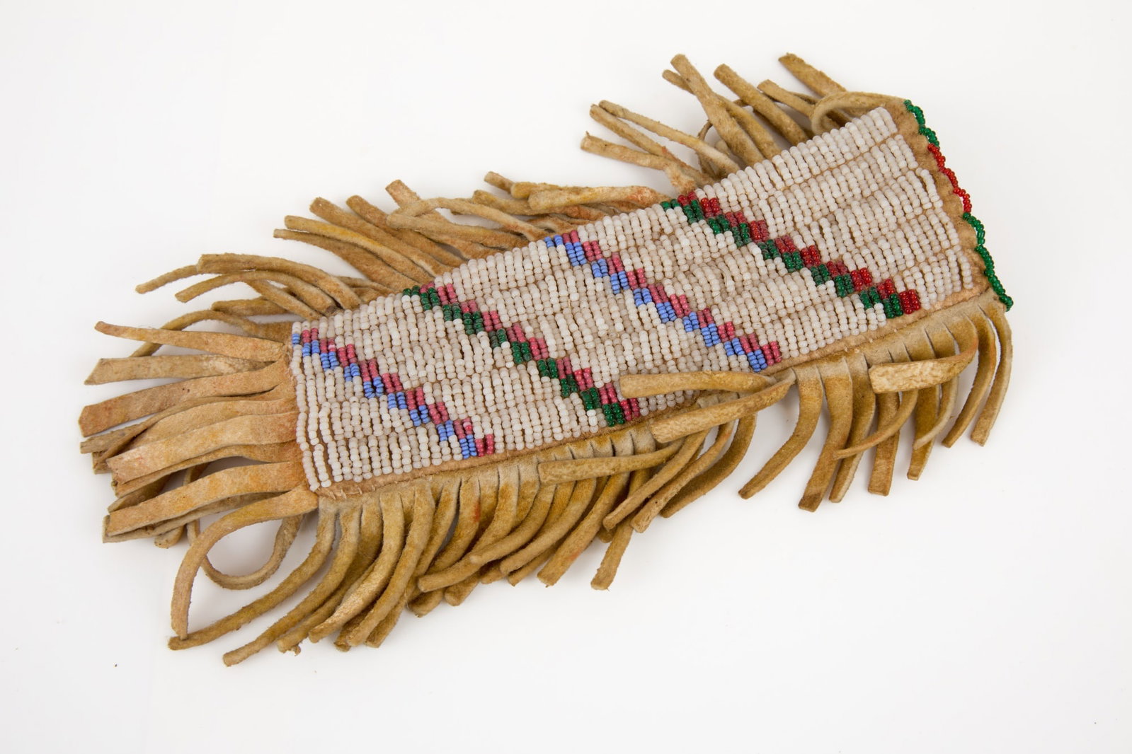 NATIVE AMERICAN KNIFE with BEADWORK SHEATH - 2