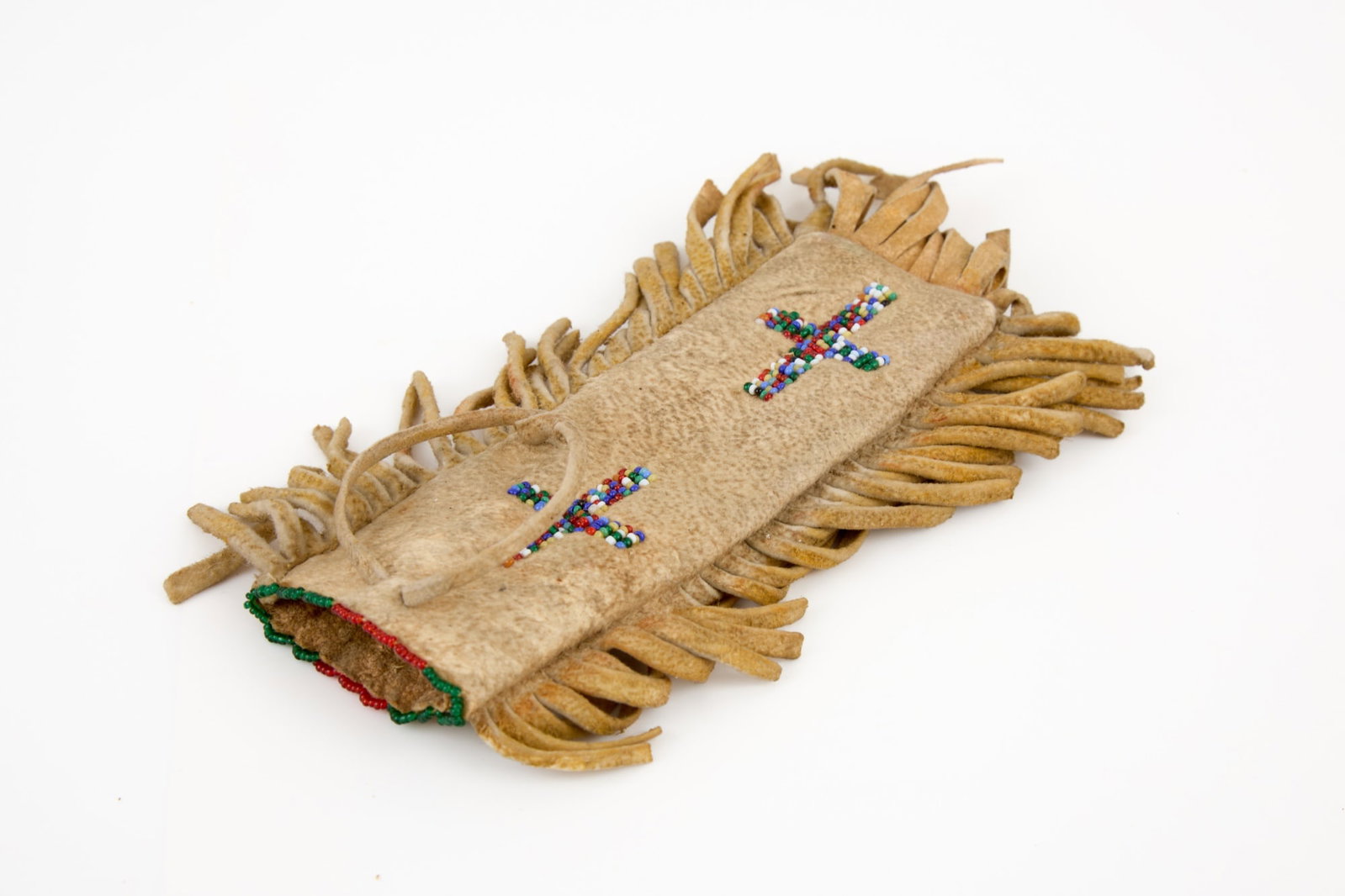 NATIVE AMERICAN KNIFE with BEADWORK SHEATH - 5