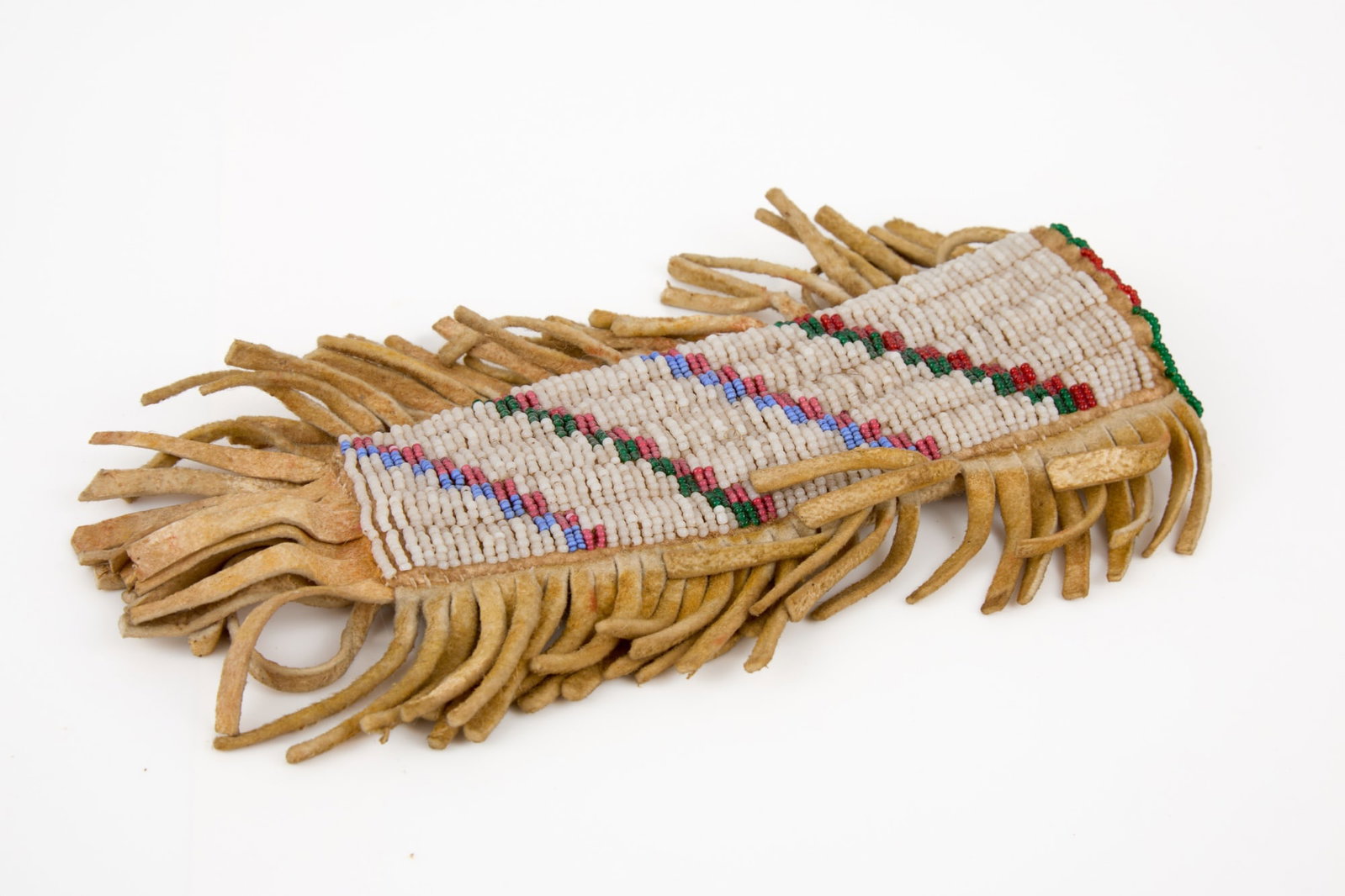 NATIVE AMERICAN KNIFE with BEADWORK SHEATH - 6