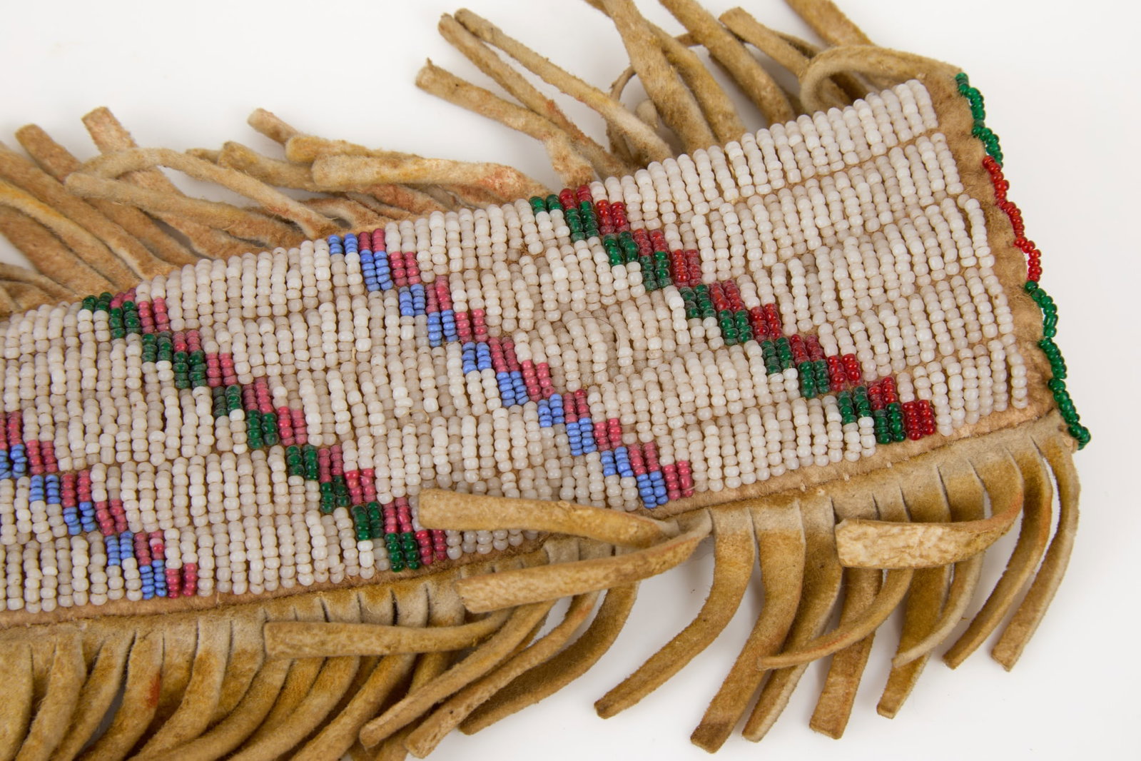 NATIVE AMERICAN KNIFE with BEADWORK SHEATH - 8