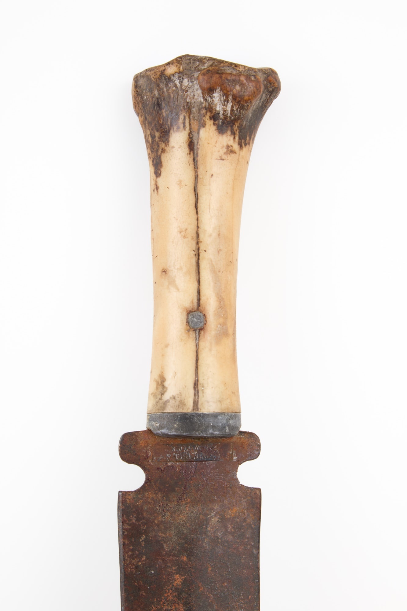 NATIVE AMERICAN BONE HANDLED DAG KNIFE - 3