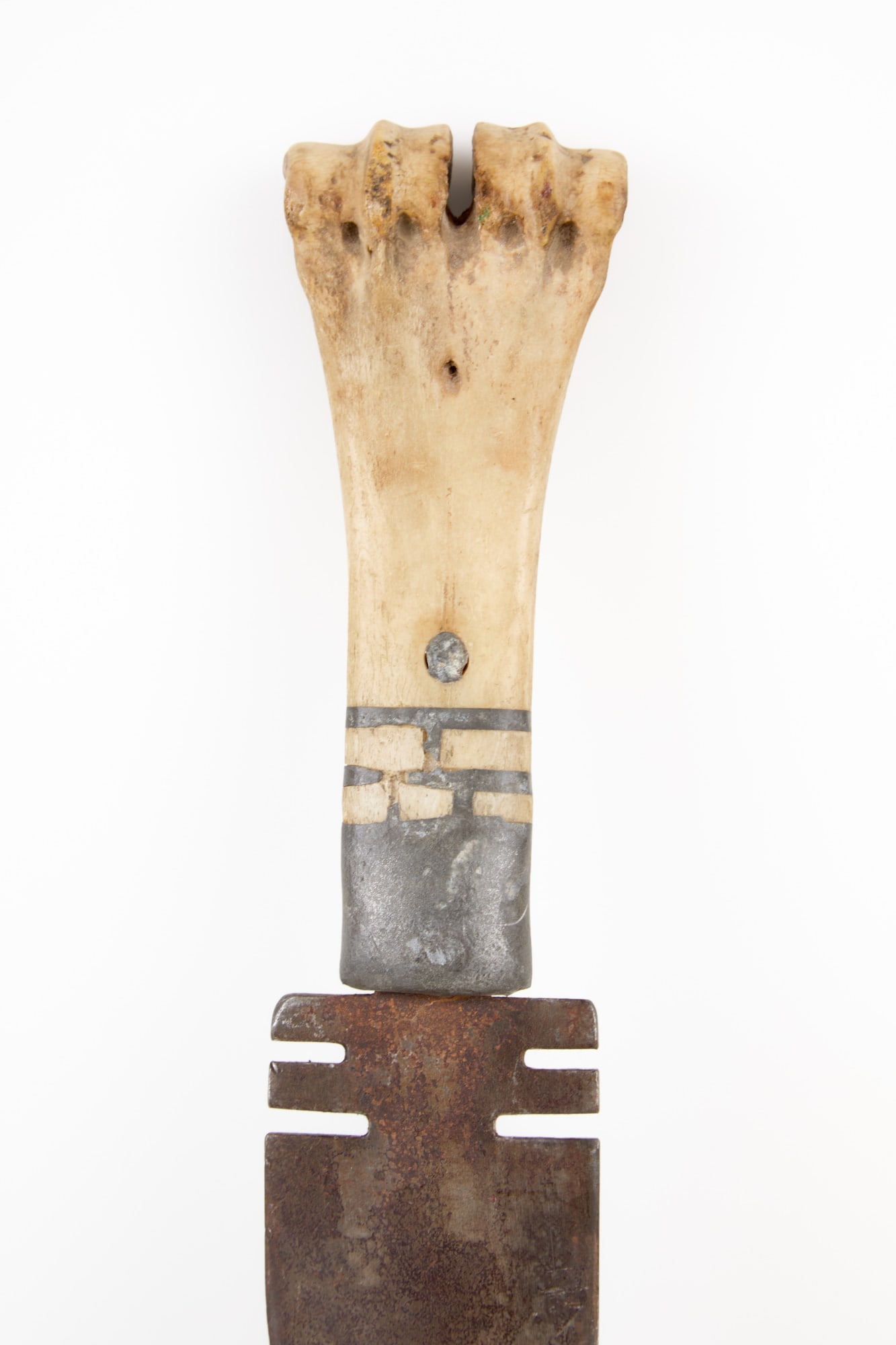 NATIVE AMERICAN BONE HANDLED DAG KNIFE - 2