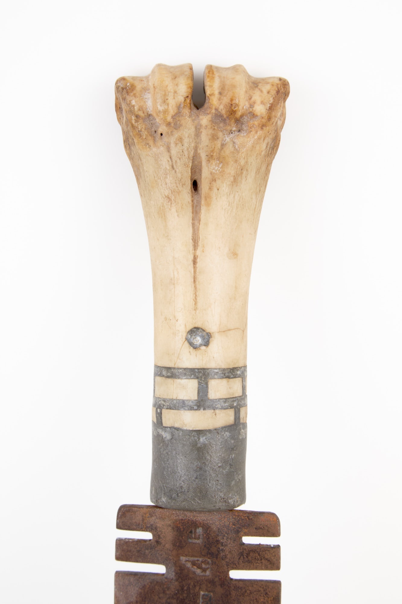 NATIVE AMERICAN BONE HANDLED DAG KNIFE - 6