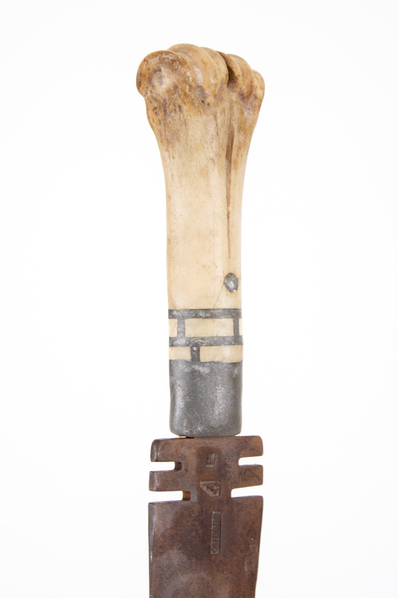 NATIVE AMERICAN BONE HANDLED DAG KNIFE - 9