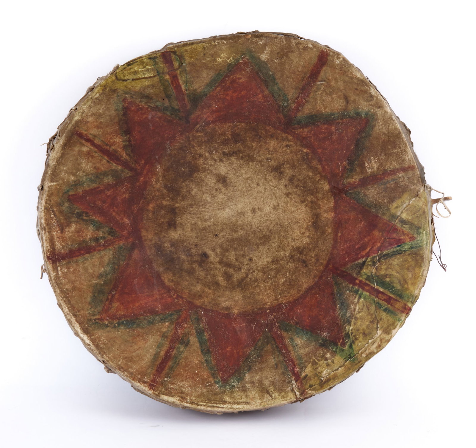 PLAINS INDIANS PAINTED DRUM (1 of 8)