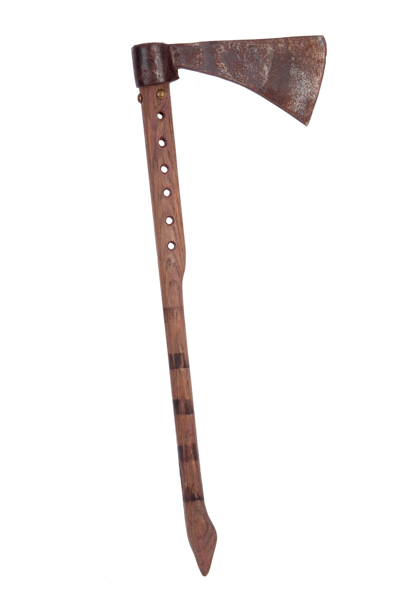 NATIVE AMERICAN TOMAHAWK with PIERCED HANDLE (1 of 15)