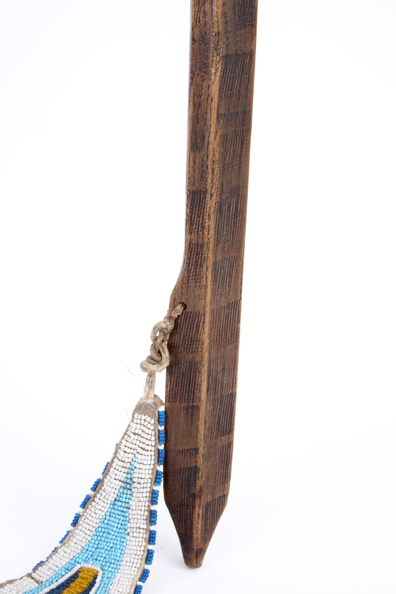 TOMAHAWK TRADE PIPE with BEADWORK DROP - 4