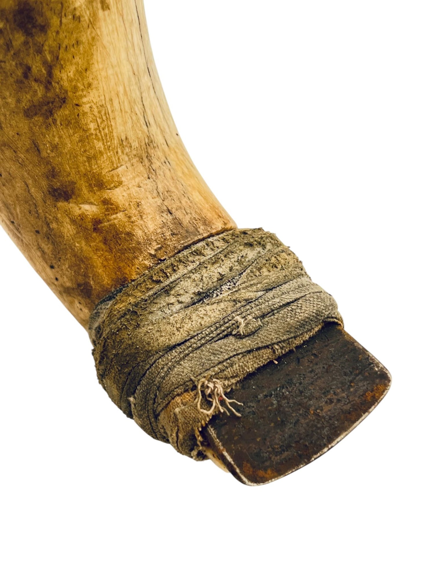 LARGE NATIVE AMERICAN HIDE SCRAPING TOOL - 4