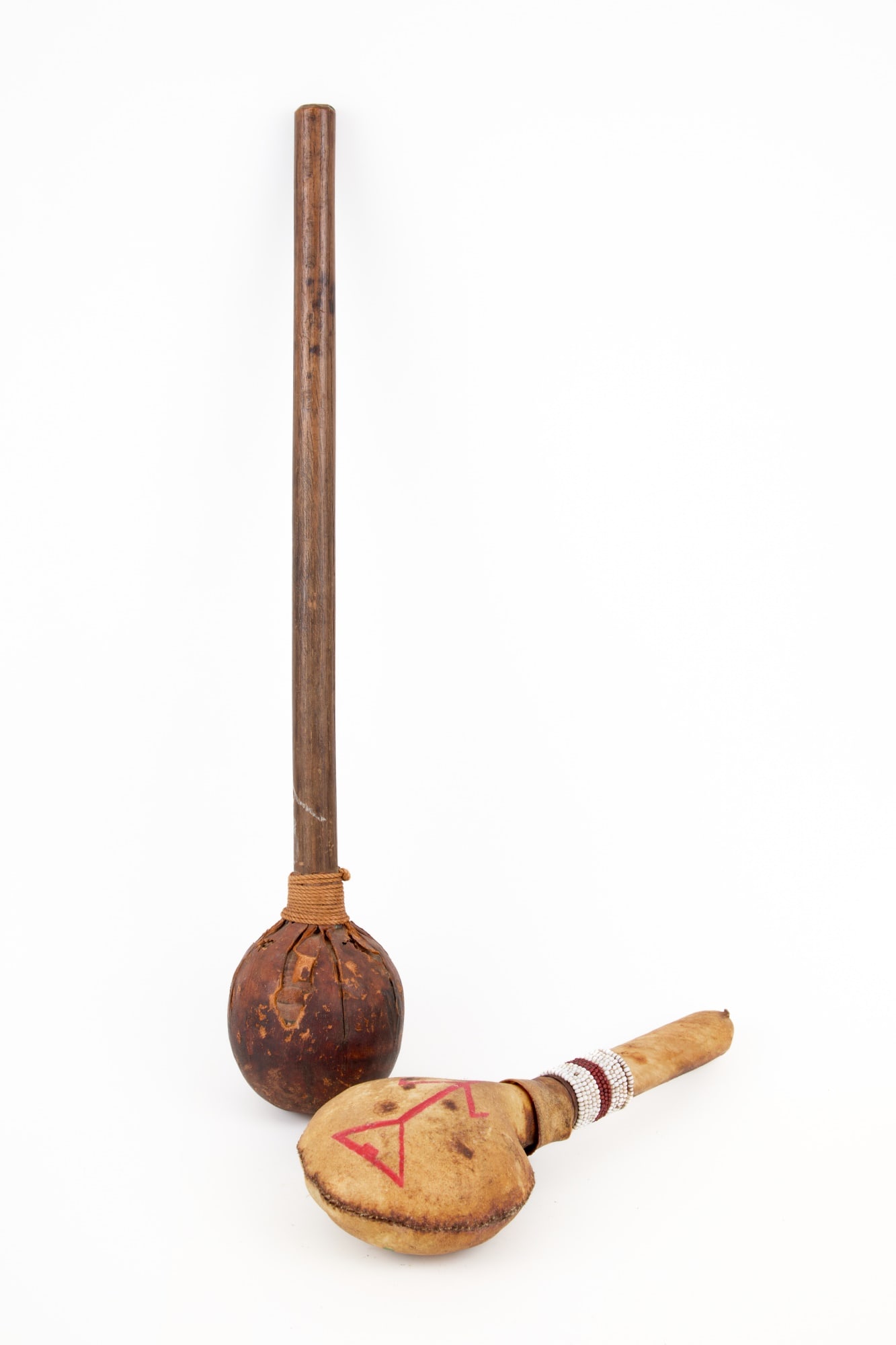 NATIVE AMERICAN DRUM MALLET & RATTLE (1 of 12)