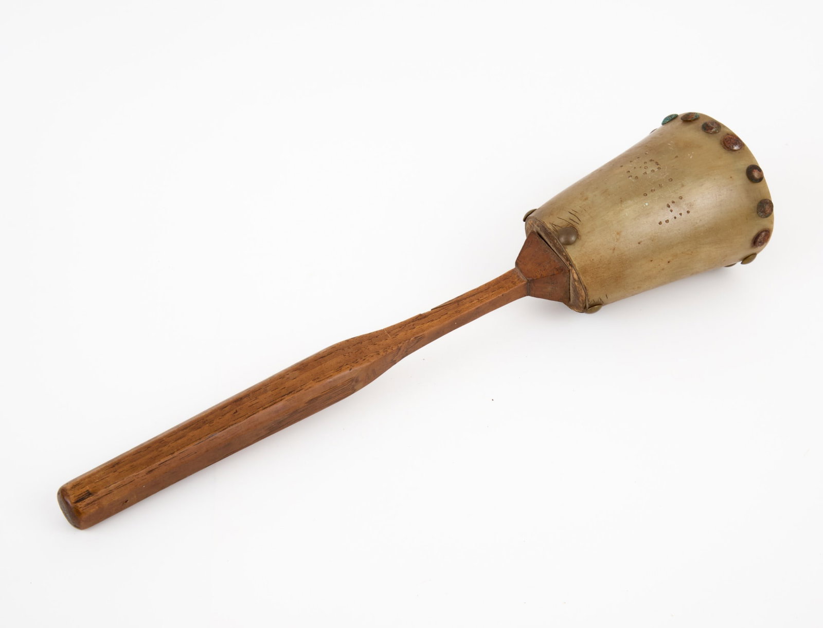 1814 NATIVE AMERICAN HORN RATTLE (1 of 8)