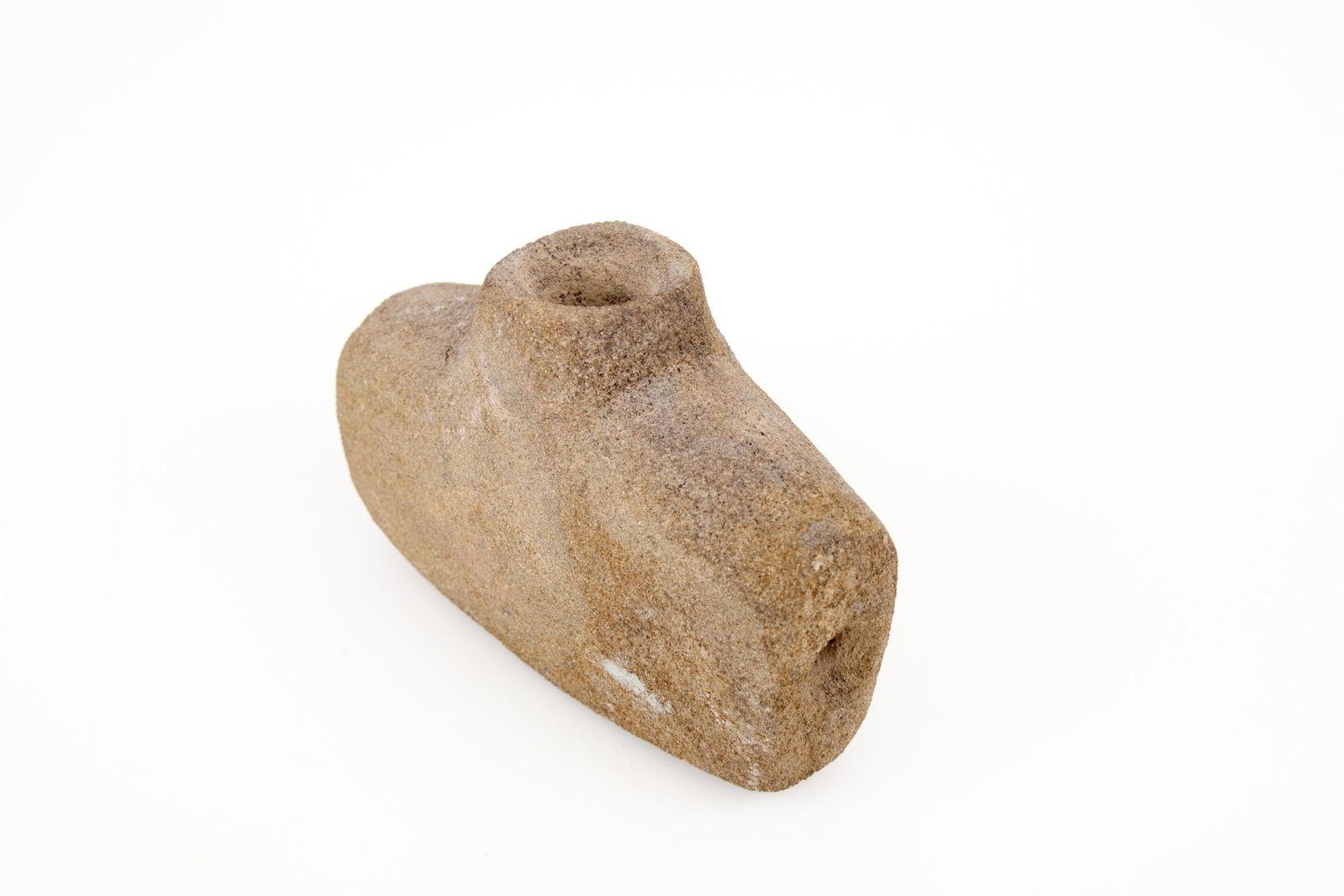 NATIVE AMERICAN CARVED STONE PIPE (1 of 10)
