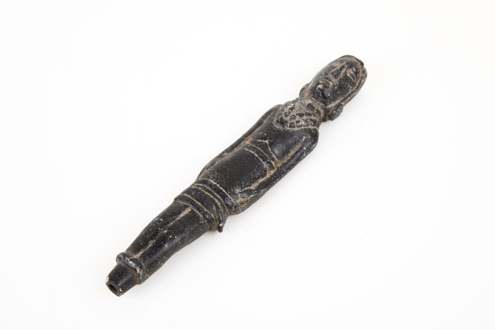 CHEROKEE CO. (NC) CARVED STEATITE EFFIGY PIPE (1 of 7)