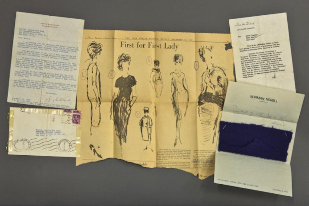 Jacqueline Kennedy Personal Shopper Couture: "First for First Lady". Mrs. Jacqueline Kennedy, who will become both an inspiration and a showcase for American fashion designers placed her first orders for clothes she will wear in the White House 