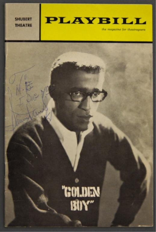 Sammy Davis, Jr. Signed Playbill: 1964 "Golden Boy" Playbill 32pp., inscribed "To M.E., I Dig You Sammy Davis, Jr."