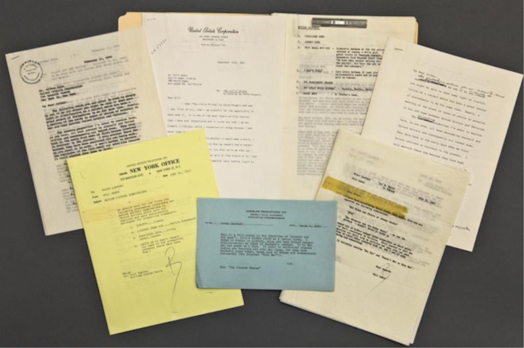 Chrislaw Progress Reports: Including letters of correspondence dating between 1961-1963 with (1) from and signed by Doris (Warner) Vidor, and letters regarding Patty Duke, Forbidden Area, Johnny Cool, They Shall Not Die, A Man'