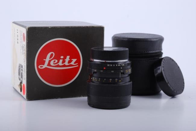 Leitz Leica Vario - Elmar 35-70mm Lens: Leitz Leica Canada Vario - Elmar 35-70mm Lens in original box. Condition: Used condition. General wear, clean optics.