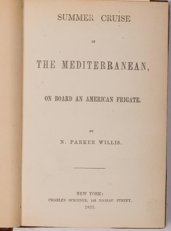 (6) Works by N. Parker Willis: Including: "The Winter Wreath" New York: Leavitt and Allen 1853.Hardcover cloth-bound gold-stamped spine and covers (wear to spine and covers, foxing, toning) "Letters from Under a Bridge"London: Geor