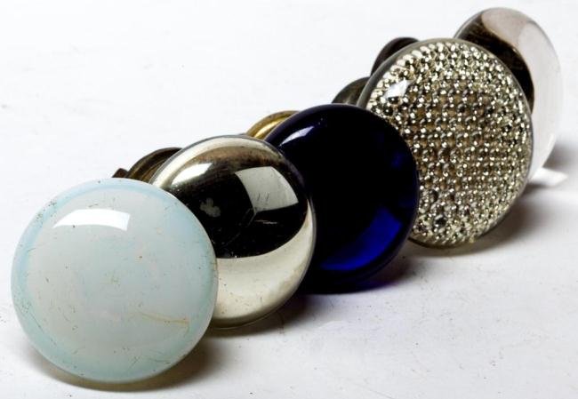 COBALT, OPAL, MERCURY, REFLECTIVE, CLEAR DOOR KNOB: COBALT, OPAL, MERCURY, REFLECTIVE, CLEAR DOOR KNOB