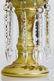 PAIR OF CASED GLASS ENAMELED MANTLE LUSTERS - 3
