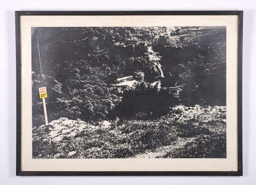 Larry Stark (b. 1940): "May 12th, 1970" silk screen 11/25.23 x 42 inches. framed. signed. Condition: Good