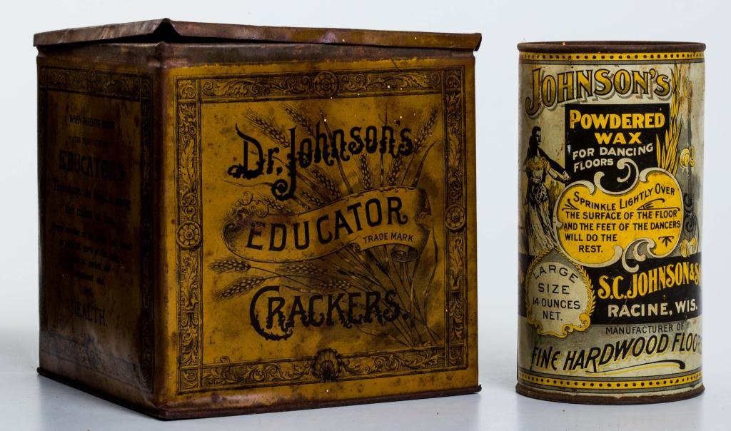 Johnson Educator Crackers and Johnson's Wax Tins (1 of 8)
