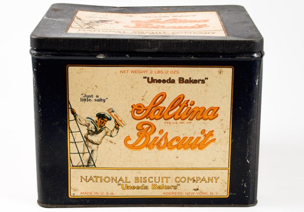 Uneeda Bakers Litho Biscuit Tin Container (1 of 4)