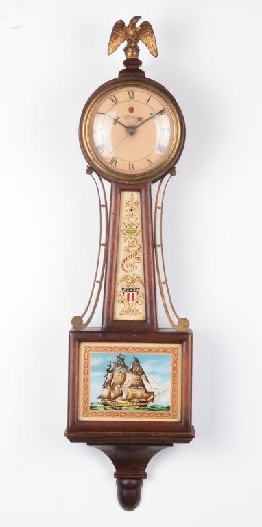 Warren Telechron Co. Miniature Banjo Clock (1 of 6)