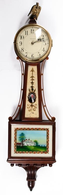 (20th c.) Waltham Watch Co. Mahogany Banjo Clock (1 of 7)
