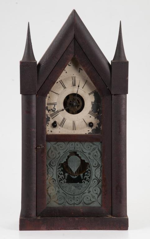 (19th c.) Terry & Andrews 8 Day Steeple Clock (1 of 5)