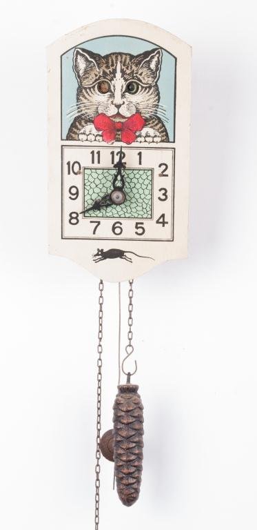 Vintage Cat and Mouse Novelty Wall Clock (1 of 4)