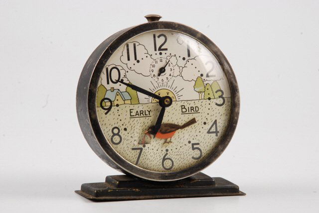 "Early Bird" Art Deco Era Alarm Clock (1 of 6)