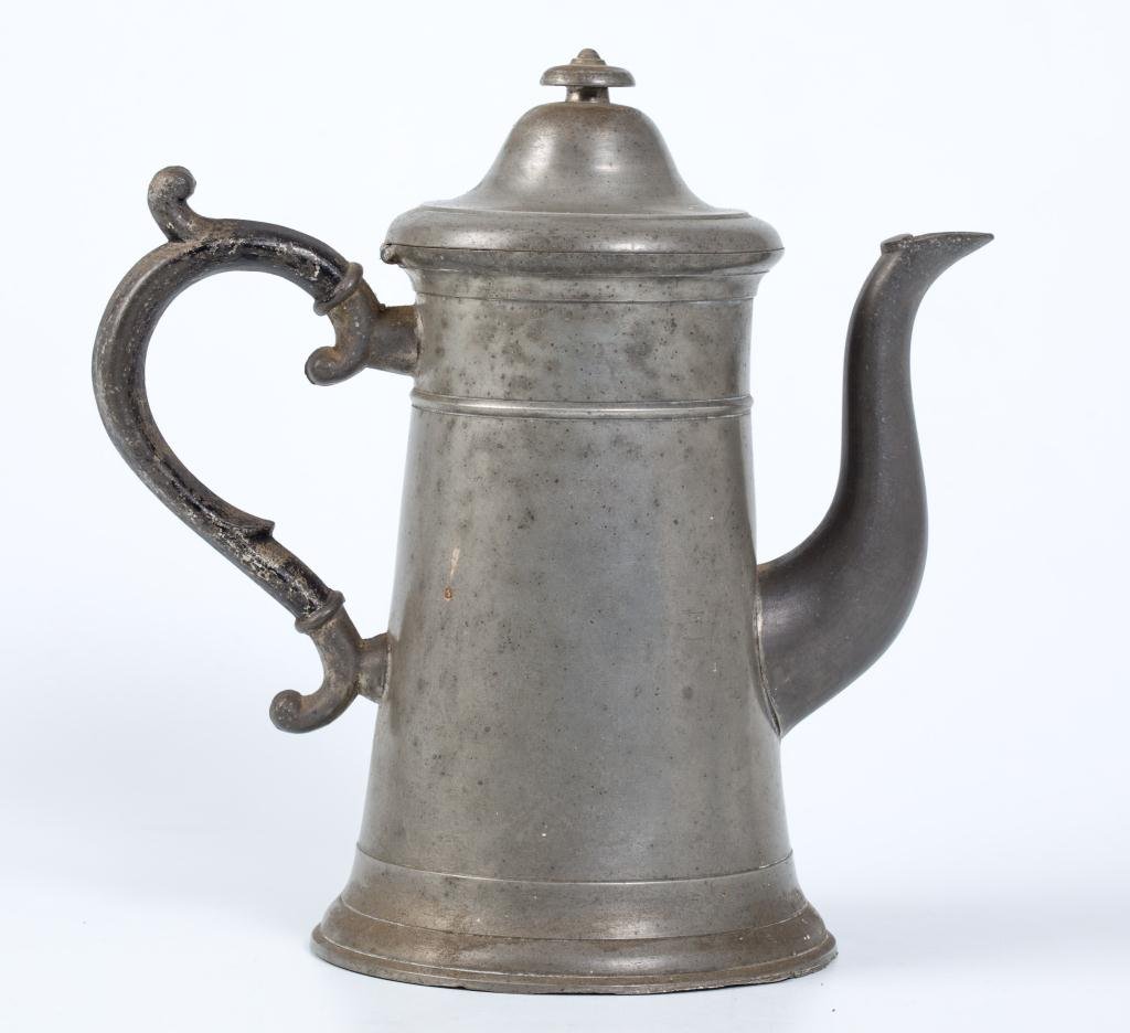 I. C. Lewis Signed Pewter Lighthouse Coffee Pot (1 of 8)