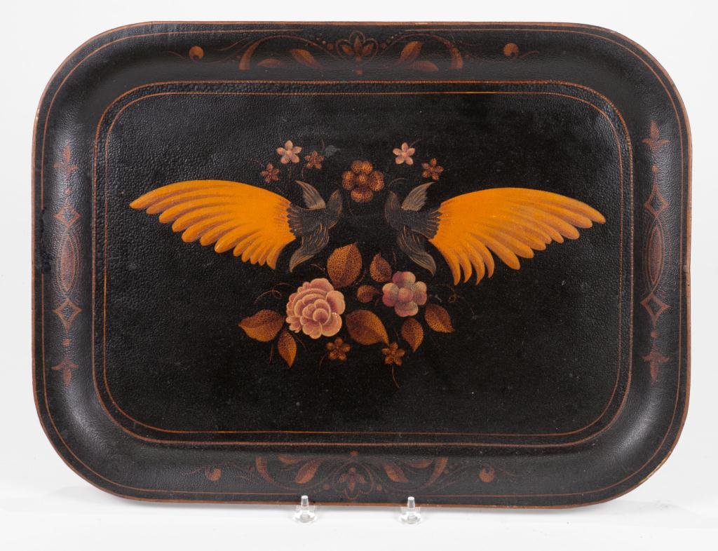 (19th c.) Painted Toleware Tray (1 of 3)