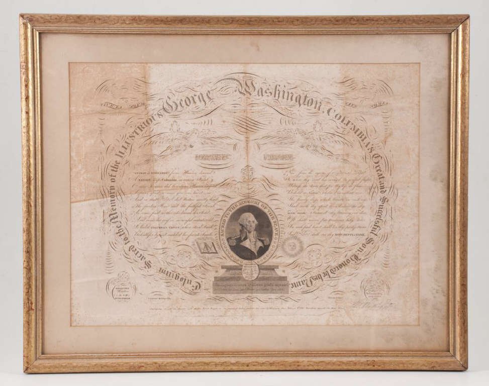 1817 Benjamin O Tyler Engraved Washington Memorial (1 of 10)