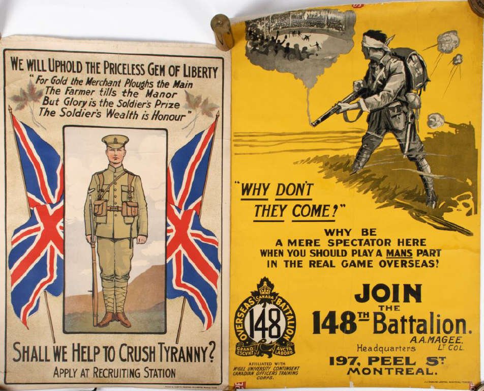 (2) WWI Canadian Recruitment Posters (1 of 10)