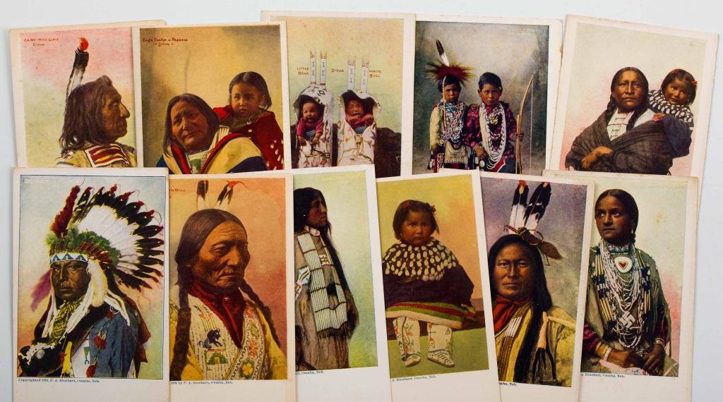 (11) Rinehart Nebraska Indian Post Cards (1 of 8)