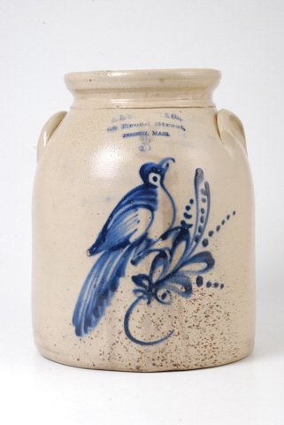 A.B. Webster Boston, MA (3) Gallon Stoneware Jar (1 of 7)