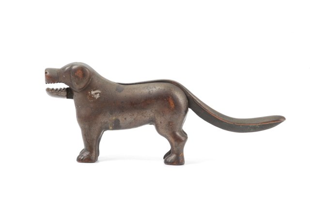 Cast Brass Nut Cracker in the Form of a Dog (1 of 3)
